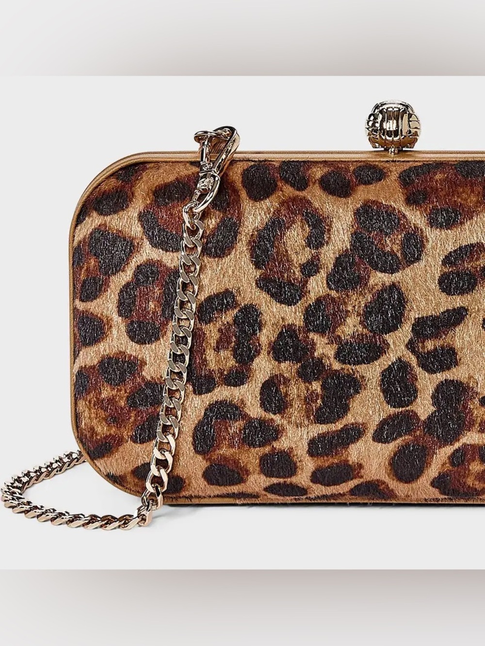 A New Day Leopard Minaudiere Clutch Crossbody Bag, NWT - Picture 3 of 9